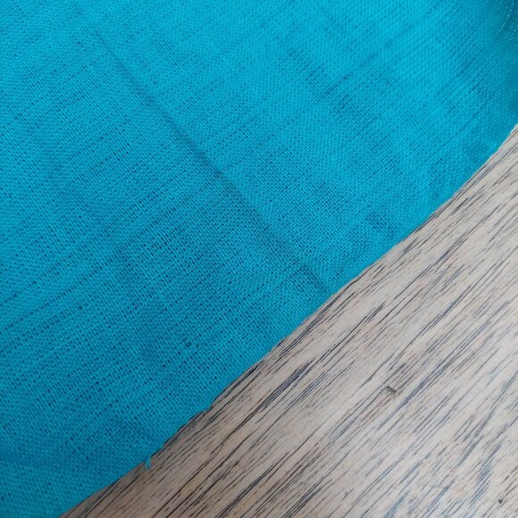 Set of two small blue linen mats - Picture 7 of 8